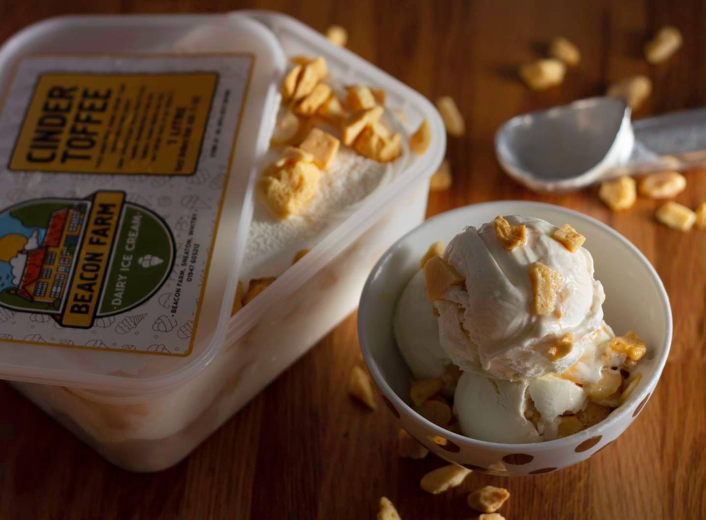 Cinder toffee ice cream | Beacon Farm