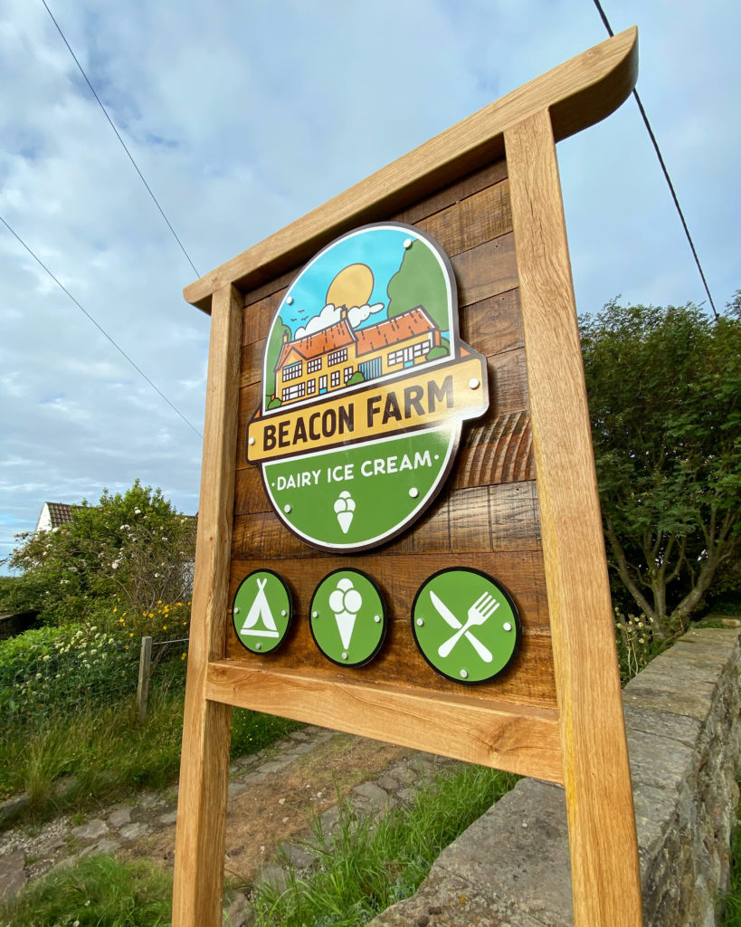 Beacon Farm Welcome Sign